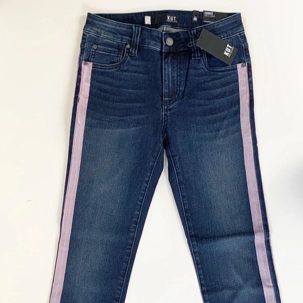 KUT FROM THE KLOTH CIGARETTE STRIPED SKINNY JEANS - Picture 10 of 15